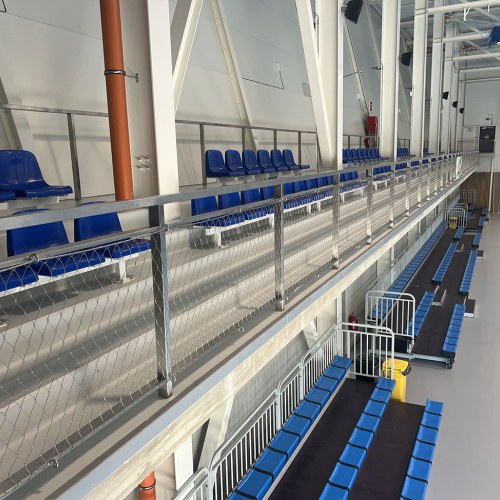 Korlátelemek sodronyhálóból - Malacki Sportaréna