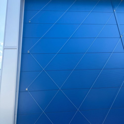 Zöld homlokzati rács dróthálóból - Argento cég