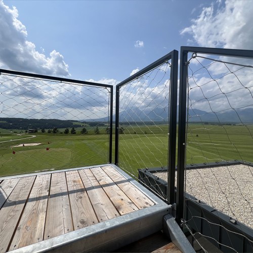 Korlátelemek sodronyhálóból - Malý Slavkov kilátó