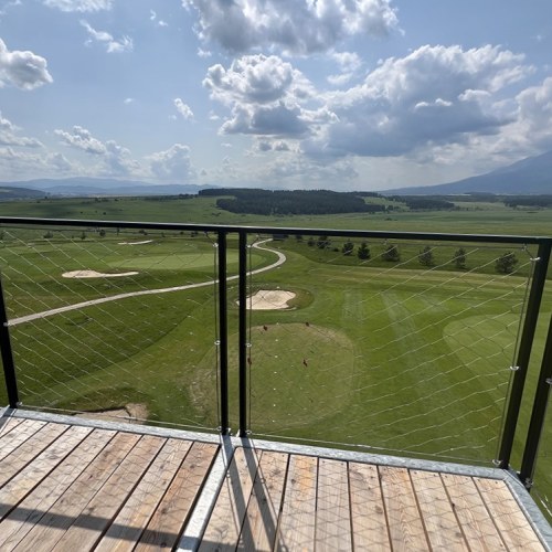 Korlátelemek sodronyhálóból - Malý Slavkov kilátó