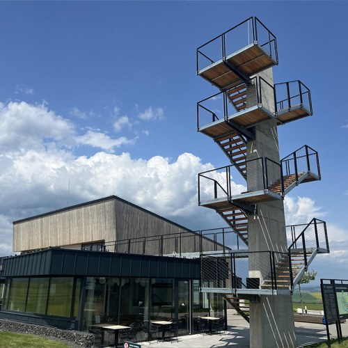 Korlátelemek sodronyhálóból - Malý Slavkov kilátó