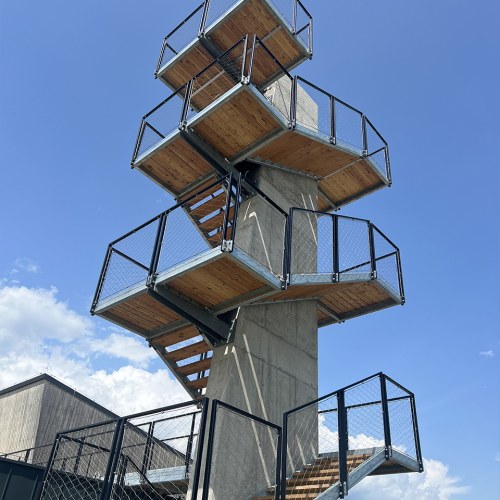 Korlátelemek sodronyhálóból - Malý Slavkov kilátó