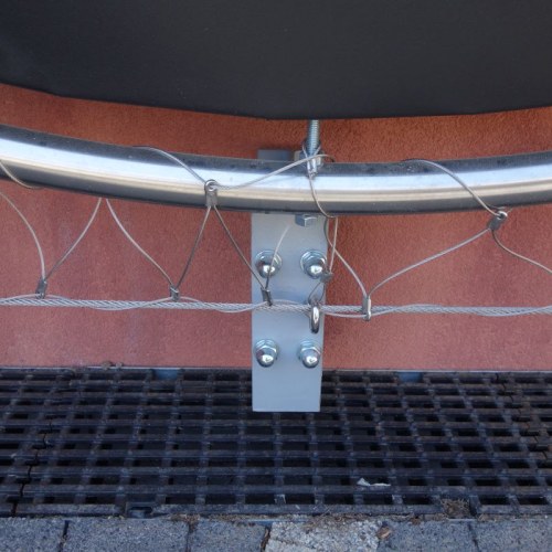 Korlátelemek sodronyhálóból - Szkanzen Szentendre